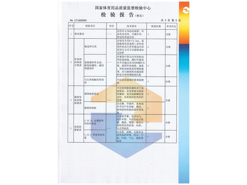 双杠检测报告