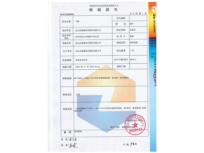平梯检测报告